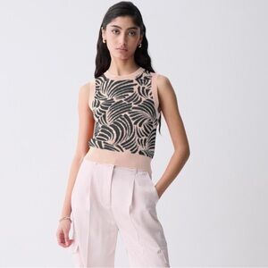 DeLuc Thyago Abstract Jacquard Sleeveless Sweater Vest size Large